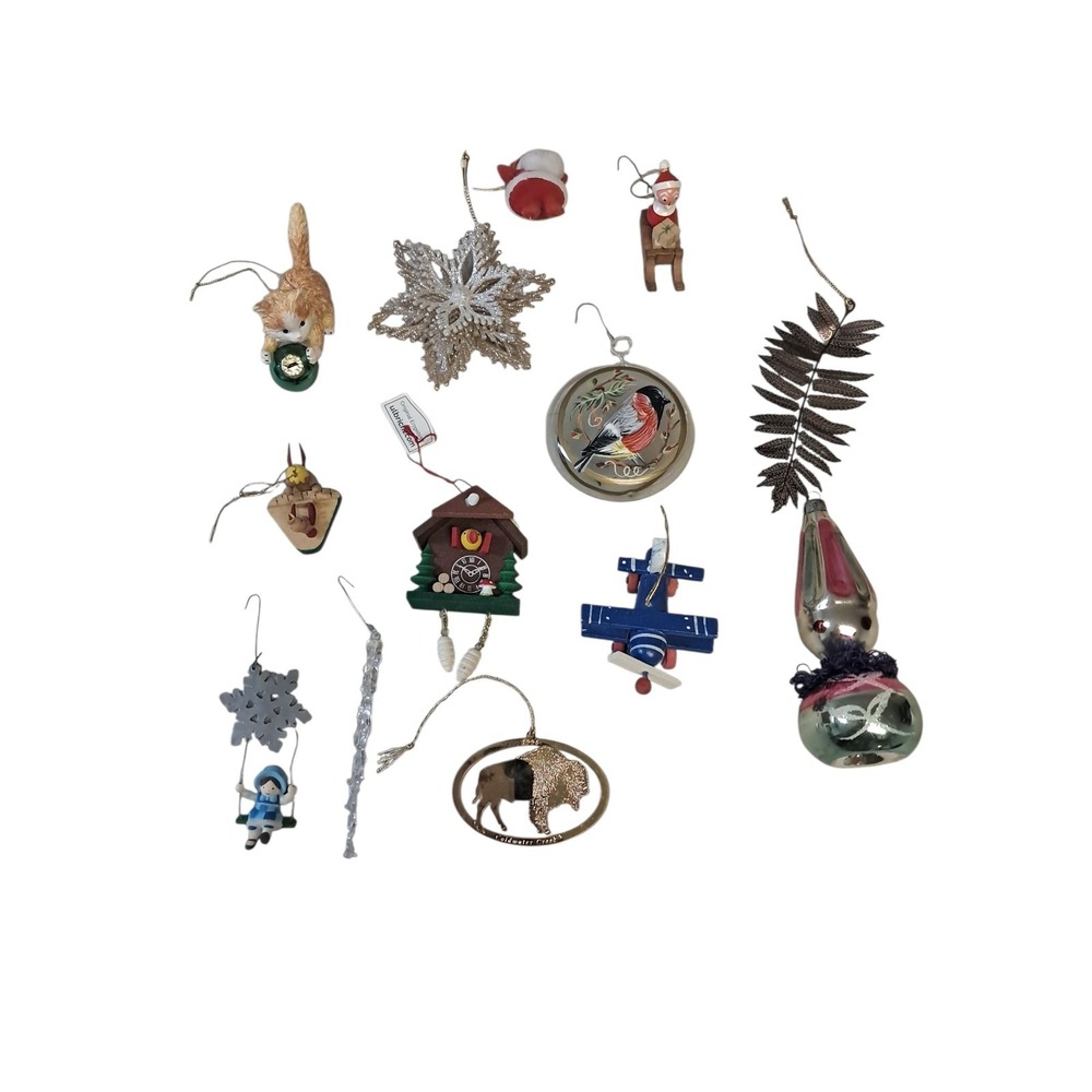 Vtg Christmas Ornaments Lot Of 13